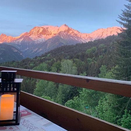 Studio Turquoise Quartier Grattague Vue Montblanc Saint-Gervais-les-Bains Dış mekan fotoğraf
