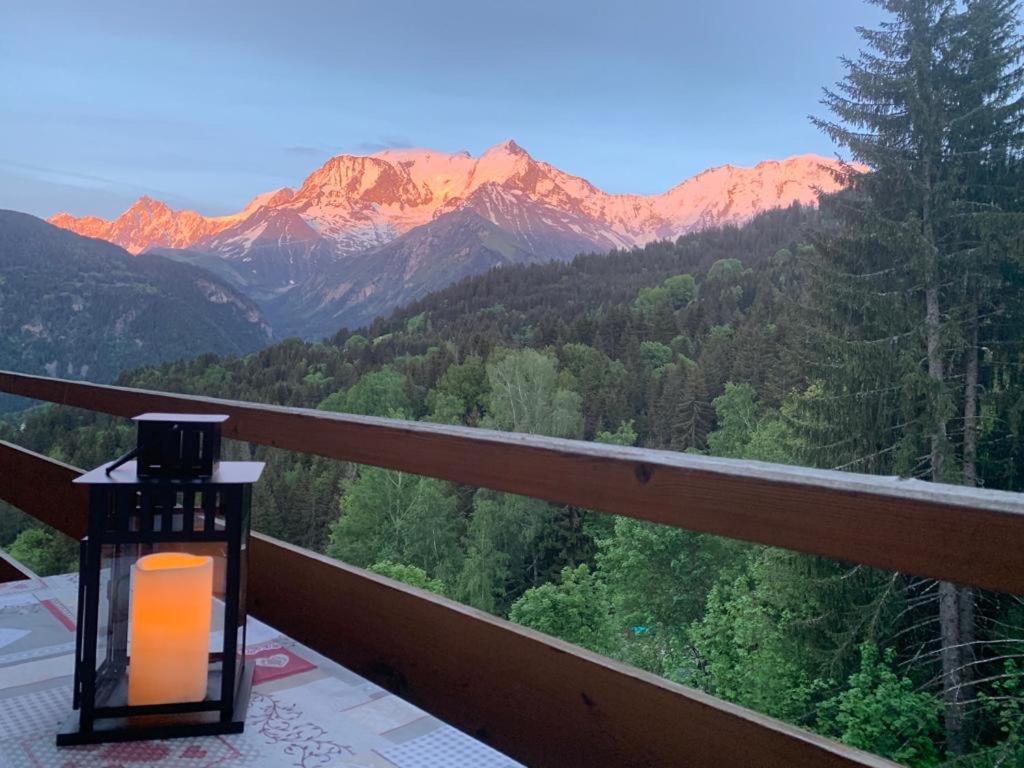 Studio Turquoise Quartier Grattague Vue Montblanc Saint-Gervais-les-Bains Dış mekan fotoğraf