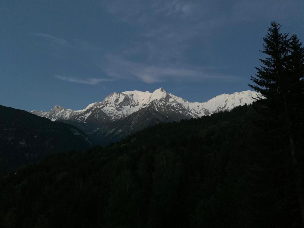 Studio Turquoise Quartier Grattague Vue Montblanc Saint-Gervais-les-Bains Dış mekan fotoğraf