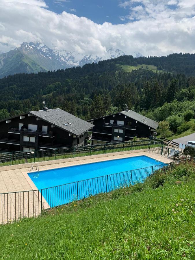 Studio Turquoise Quartier Grattague Vue Montblanc Saint-Gervais-les-Bains Dış mekan fotoğraf