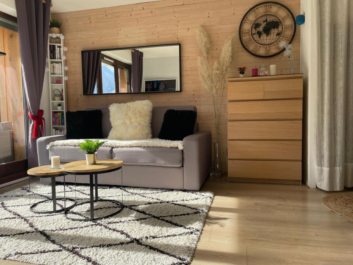 Studio Turquoise Quartier Grattague Vue Montblanc Saint-Gervais-les-Bains Dış mekan fotoğraf